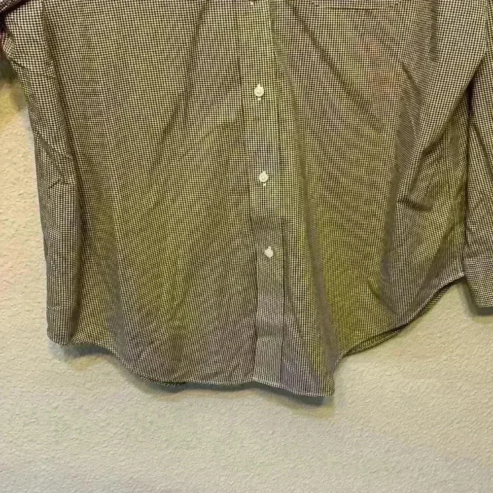 Lauren by Ralph Lauren gingham button down sz 17/L wedding guest business casual - Picture 5 of 7